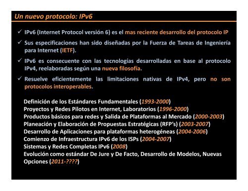 Conversando acerca del mundo IP. - Bienvenidos al Portal IPv6 ...