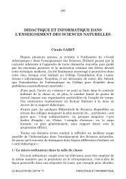 didactique et informatique dans l'enseignement des sciences ... - HAL