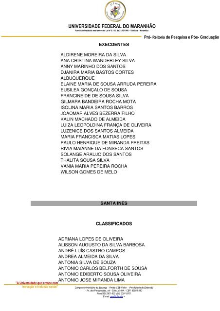 uploads/files/Classificacao Final EEDH.pdf - PrÃ³-Reitoria de ...