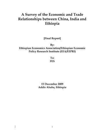 China and India and Ethiopia final report - FES Ethiopia