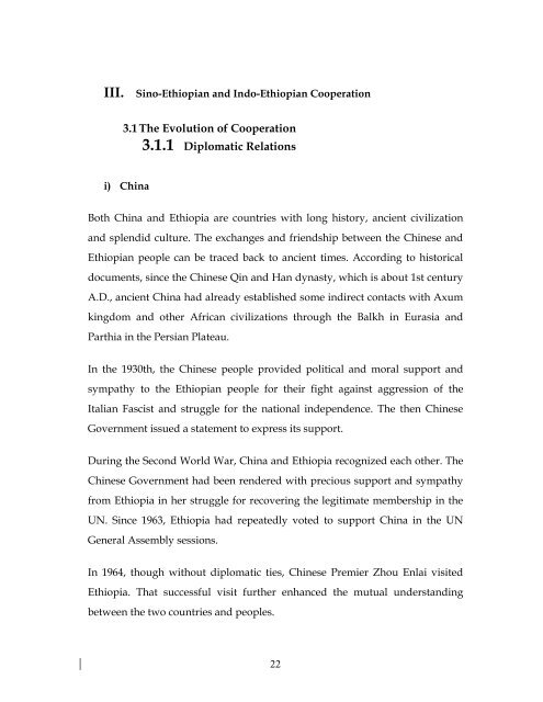 China and India and Ethiopia final report - FES Ethiopia