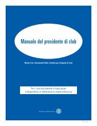 Manuale del Presidente di Club (222 IT-910) - Distretto 2040