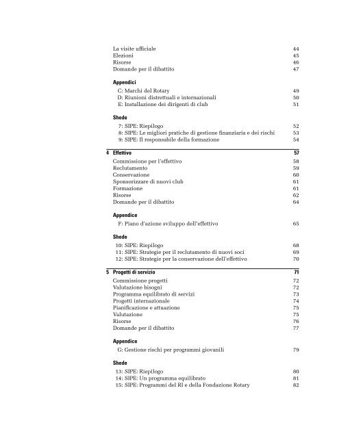 Manuale del Presidente di Club (222 IT-910) - Distretto 2040