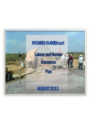 NYUMBA YA AKIBA sarl Labour and Human ... - SRK Consulting