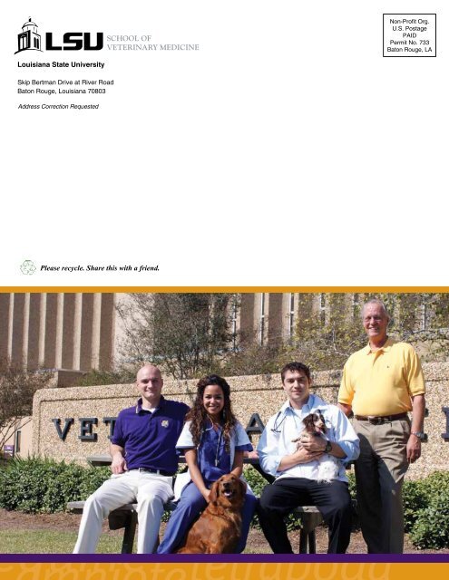 Partner with Us - School of Veterinary Medicine - Louisiana State ...