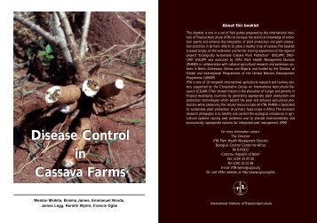 Disease Control in Cassava Farms Disease ... - Cassavabiz.org