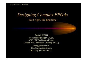 FPGA Design in VHDL - ALSE