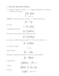 1 Ecuaciones diferenciales homogéneas 1. Utilizando el cambio de ...