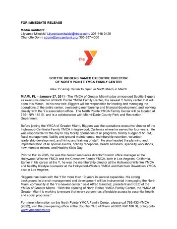 Scottie Biggers named Executive Director of North Pointe YMCA ...