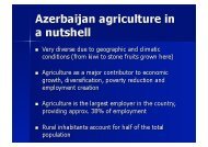 Azerbaijan agriculture in a nutshell - TEAS