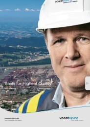 Basis for Highest Quality - voestalpine