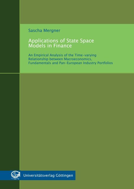 Applications of state space models in finance