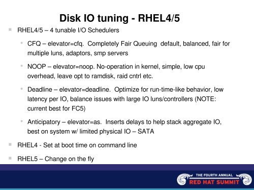 RHEL Kernel Performance Optimization, Characterization ... - Red Hat