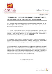 [PDF] Acuerdos ComitÃ© Ejecutivo de ANCCE del 12/02/2010