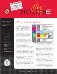 FPE turns 50! - University of Maryland fire protection engineering ...