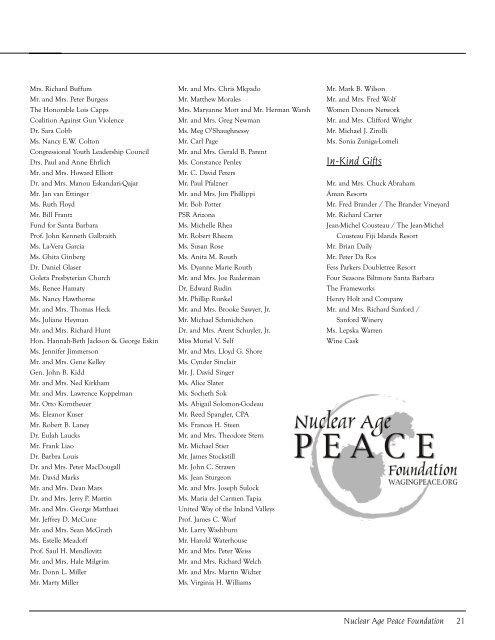 Volume 15 - 1 edits.qxd - Nuclear Age Peace Foundation