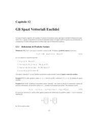 Capitolo 12 Gli Spazi Vettoriali Euclidei - Matematica