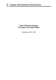 Pub 41 Clear Protective Coatings for Copper and Copper Alloys