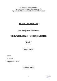 TEKNOLOGJI USHQIMORE