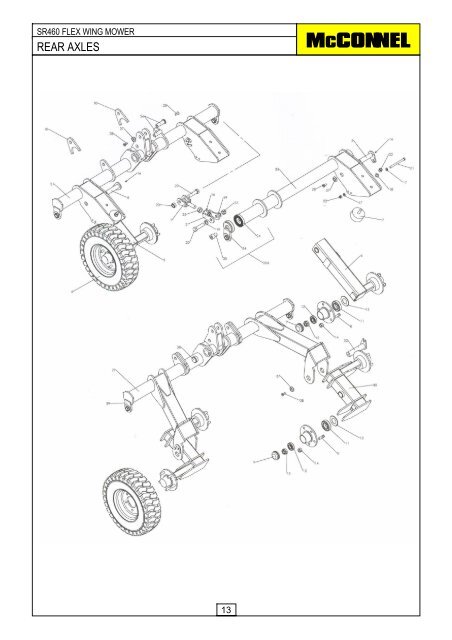 SR460 Flex Wing Mower - Parts Manual - McConnel