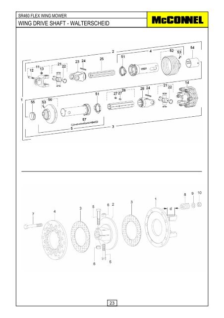 SR460 Flex Wing Mower - Parts Manual - McConnel