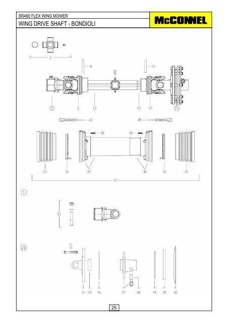 SR460 Flex Wing Mower - Parts Manual - McConnel