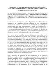 refrendo de los certificados de inspecciÃ³n de los alojamientos de la ...