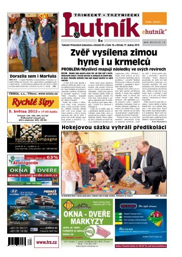 ZvÄÅ vysÃ­lena zimou hyne i u krmelcÅ¯ - TÅineckÃ© Å¾elezÃ¡rny