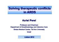 Solving therapeutic conflicts in ARDS - PULSION Medical Systems SE