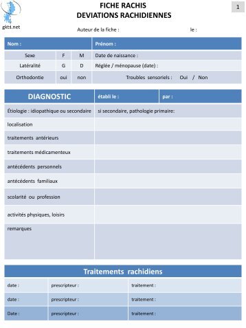 Fiche bilan GKTS version mars 2013