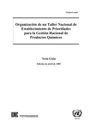 OrganizaciÃ³n de un Taller Nacional de Establecimiento ... - UNITAR