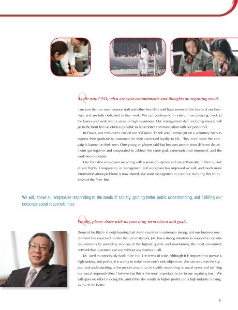 Annual Report 2006 - JAL | JAPAN AIRLINES