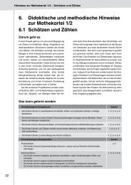 6. Didaktische und methodische Hinweise zur Mathekartei 1/2 6.1 ...