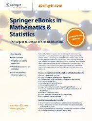 Springer eBooks in Mathematics & Statistics