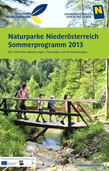 Naturparke Niederösterreich Sommerprogramm 2013