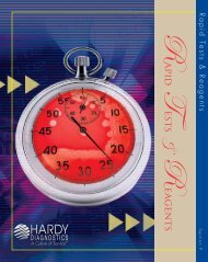 Rapid Tests & Reagents - by Hardy Diagnostics