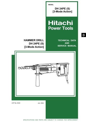 3-Mode Action - Hitachi Powertools