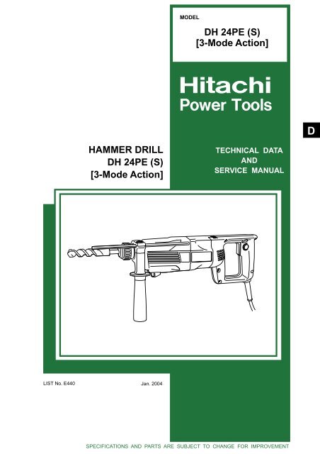 3-Mode Action - Hitachi Powertools