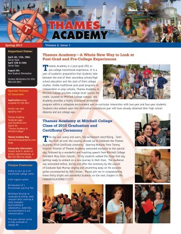 Thames AcademyâA Whole New Way to Look at ... - Mitchell College