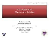 NEMA (MITA) XR-25 CT Dose-check Standard - CIRMS