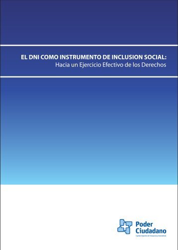 EL DNI COMO INSTRUMENTO DE INCLUSION ... - Poder Ciudadano