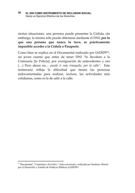 EL DNI COMO INSTRUMENTO DE INCLUSION ... - Poder Ciudadano