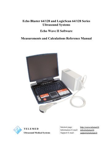 Echo Wave II Software Measurements and Calculations Overview