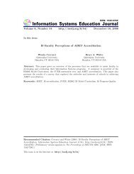 IS Faculty Perceptions of ABET Accreditation