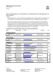 Liste von Ãbersetzerinnen und Ãbersetzern und ... - Volksschulamt