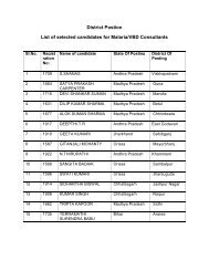 district level positions - NVBDCP