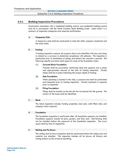 Administrative Adjustment - Currituck County Government