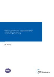 Clinical governance requirements for community pharmacy - PSNC