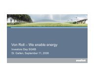 Von Roll – We enable energy
