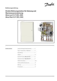 Akva Vita II SF - FernwÃ¤rme-Komponenten - Danfoss GmbH